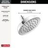 4-Setting 6-inch Shower Head